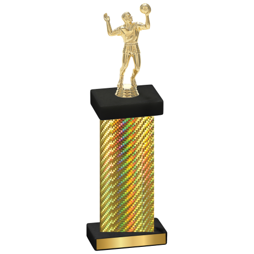 Single Gold Carbon Fiber Volleyball Trophy