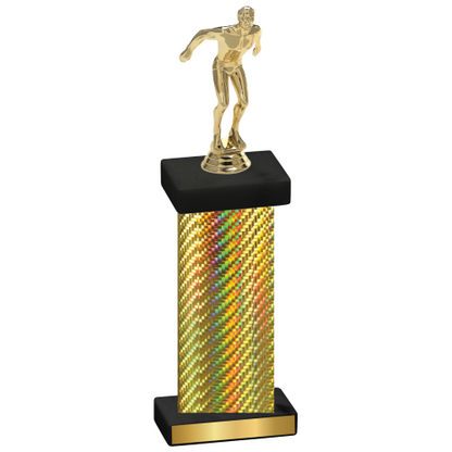 Single Gold Carbon Fiber Swimming Trophy