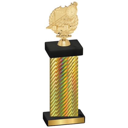 Single Gold Carbon Fiber Swimming Trophy