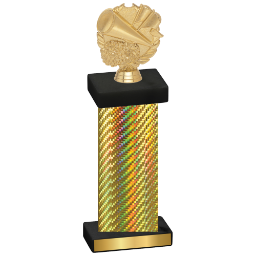 Single Gold Carbon Fiber Cheerleading Trophy