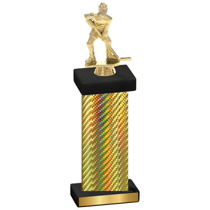 Single Gold Carbon Fiber Hockey Trophy