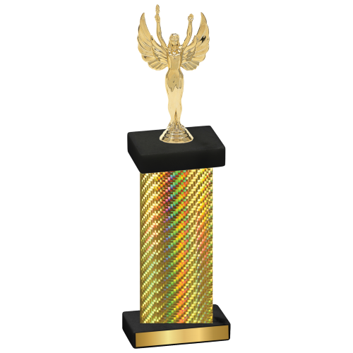 Single Gold Carbon Fiber Victory Trophy