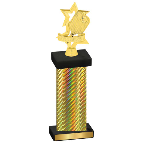 Single Gold Carbon Fiber Pickleball Trophy