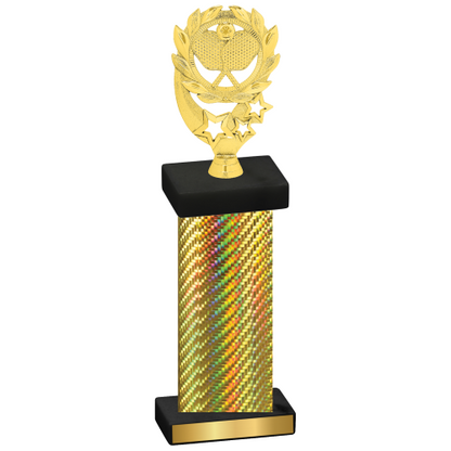 Single Gold Carbon Fiber Pickleball Trophy