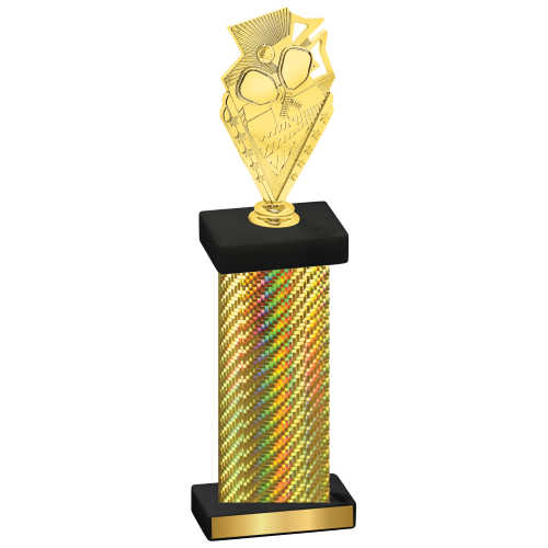 Single Gold Carbon Fiber Pickleball Trophy