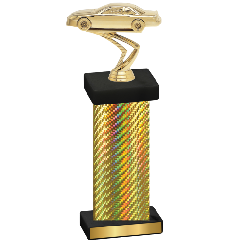 Single Gold Carbon Fiber Cars Trophy