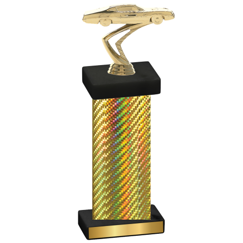 Single Gold Carbon Fiber Cars Trophy