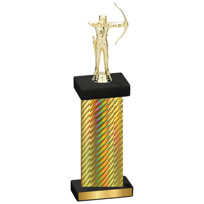 Single Gold Carbon Fiber Archery Trophy