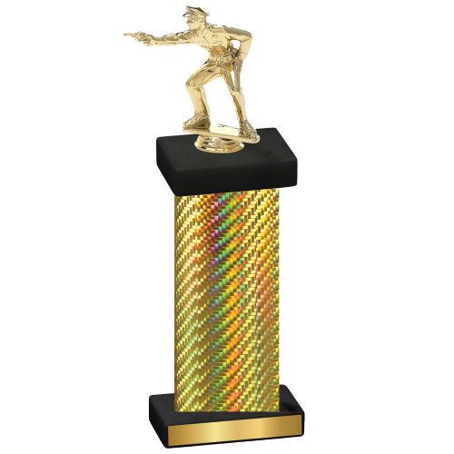 Single Gold Carbon Fiber Shooter Trophy