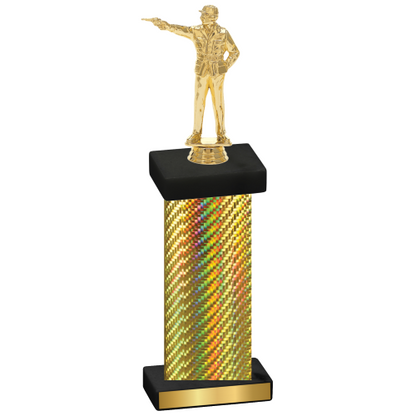 Single Gold Carbon Fiber Shooter Trophy