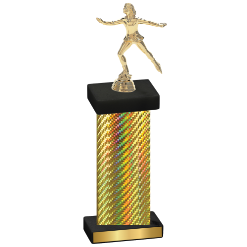 Single Gold Carbon Fiber Skater Trophy