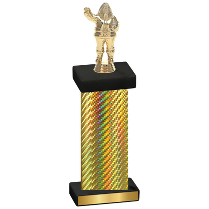 Single Gold Carbon Fiber Holiday Trophy