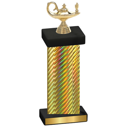 Single Gold Carbon Fiber Academics Trophy