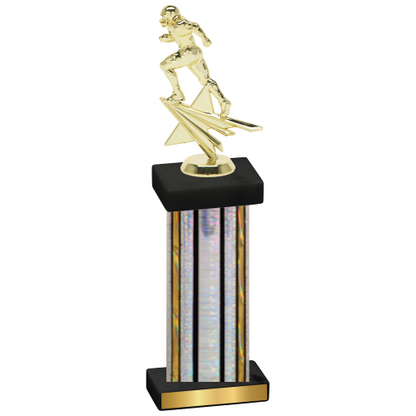 Single Silver Glacier Football Trophy