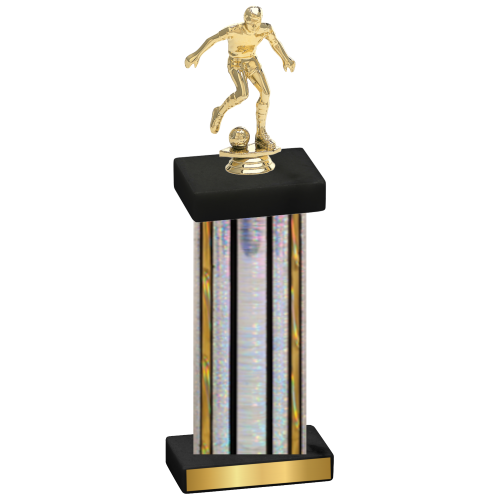 Single Silver Glacier Soccer Trophy