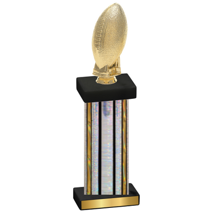 Single Silver Glacier Football Trophy