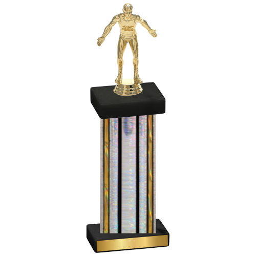 Single Silver Glacier Wrestling Trophy