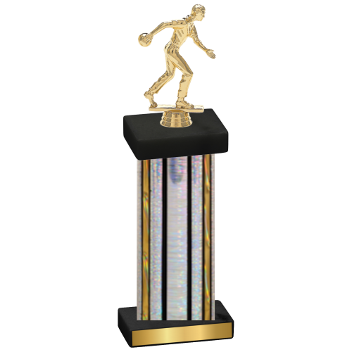 Single Silver Glacier Bowling Trophy