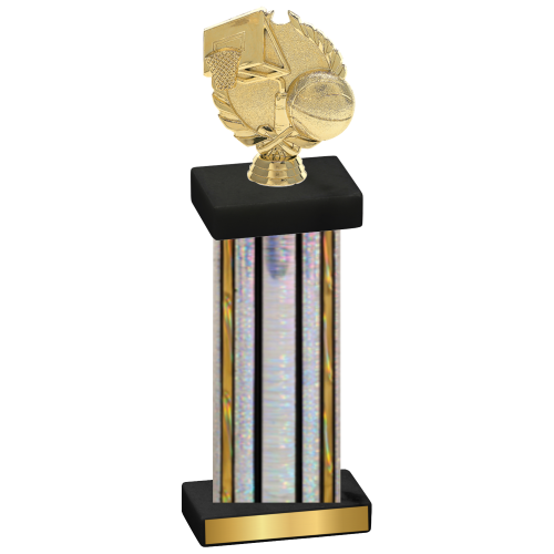 Single Silver Glacier Basketball Trophy