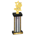 Single Silver Glacier Pickleball Trophy