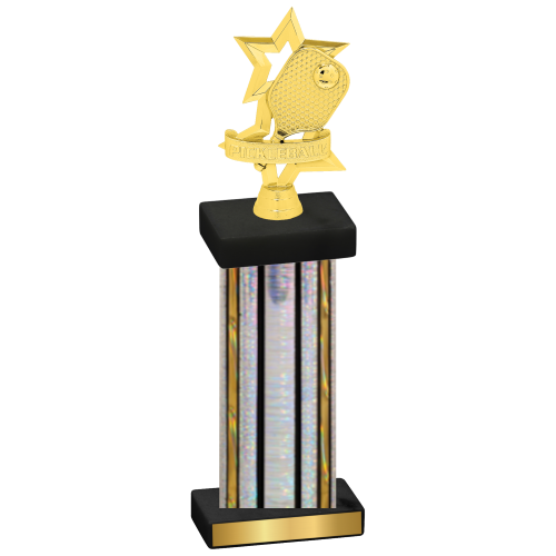 Single Silver Glacier Pickleball Trophy