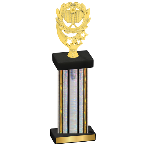 Single Silver Glacier Pickleball Trophy