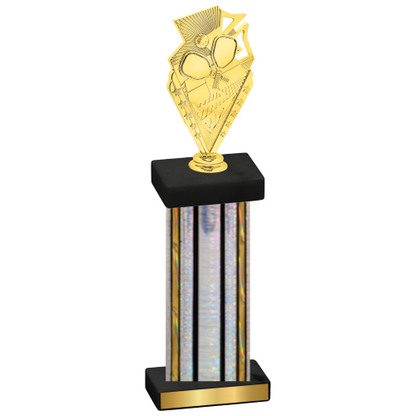 Single Silver Glacier Pickleball Trophy