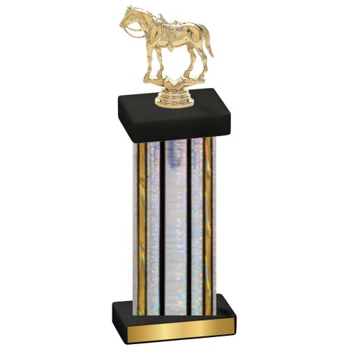 Single Silver Glacier Horses Trophy