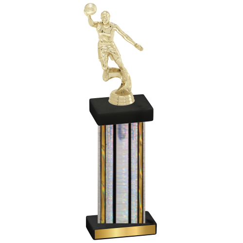 Single Silver Glacier Basketball Trophy