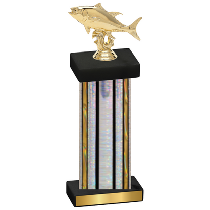 Single Silver Glacier Fishing Trophy