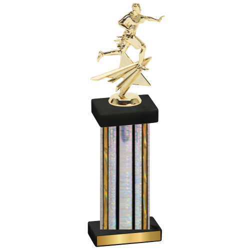 Single Silver Glacier Flag Football Trophy