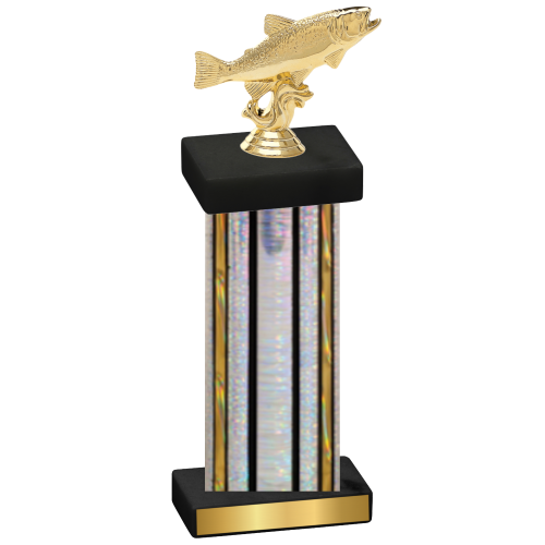 Single Silver Glacier Fishing Trophy