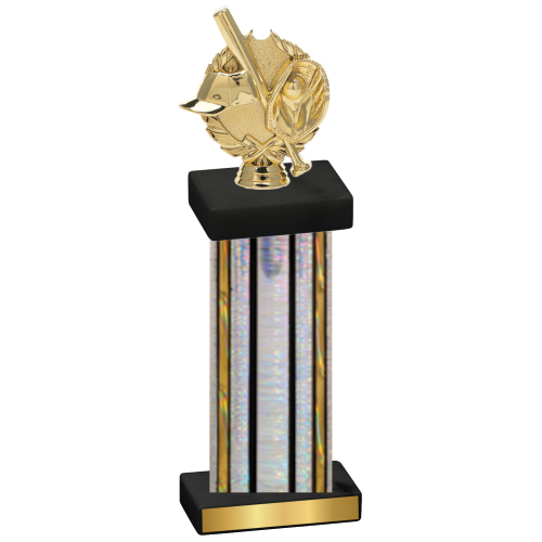 Single Silver Glacier Baseball Trophy