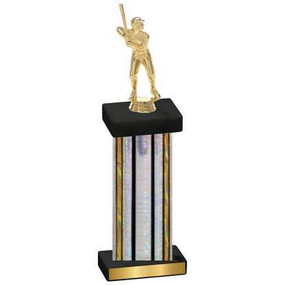 Single Silver Glacier Baseball Trophy