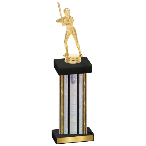 Single Silver Glacier Softball Trophy