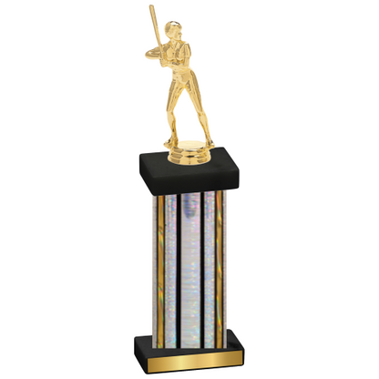 Single Silver Glacier Softball Trophy