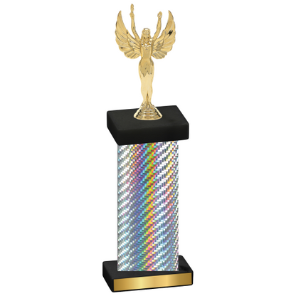 Single Silver Carbon Fiber Victory Trophy