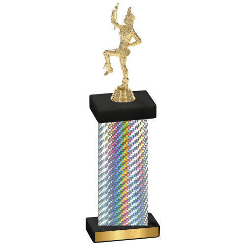 Single Silver Carbon Fiber Majorette Trophy