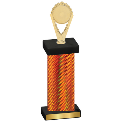 Single Orange Carbon Fiber Insert Trophy