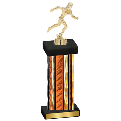 Single Orange Glacier Running Trophy