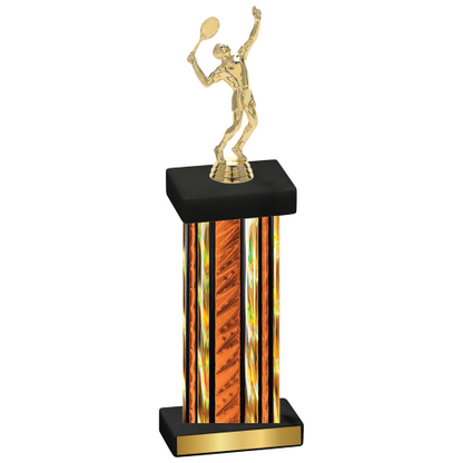 Single Orange Glacier Tennis Trophy