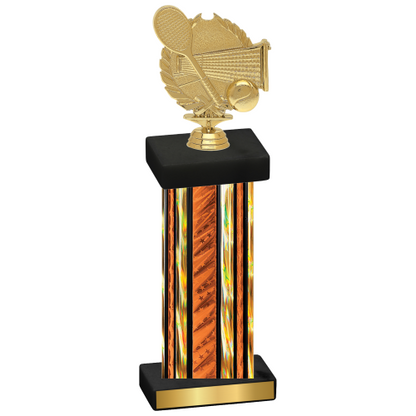 Single Orange Glacier Tennis Trophy