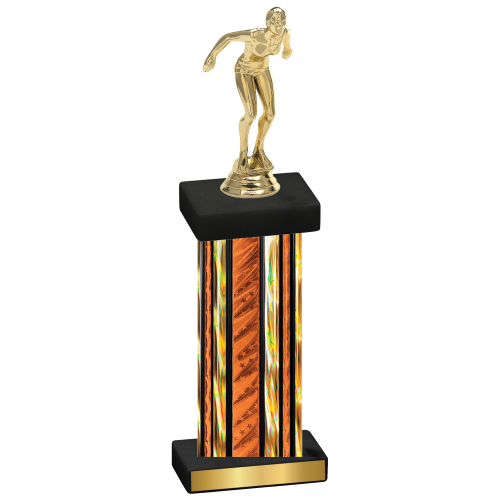 Single Orange Glacier Tennis Trophy