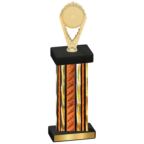 Single Orange Glacier Insert Trophy