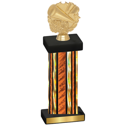 Single Orange Glacier Cheerleading Trophy