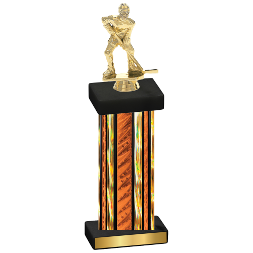 Single Orange Glacier Hockey Trophy