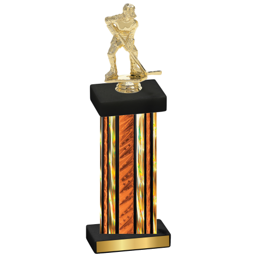 Single Orange Glacier Hockey Trophy