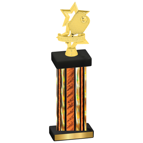 Single Orange Glacier Pickleball Trophy