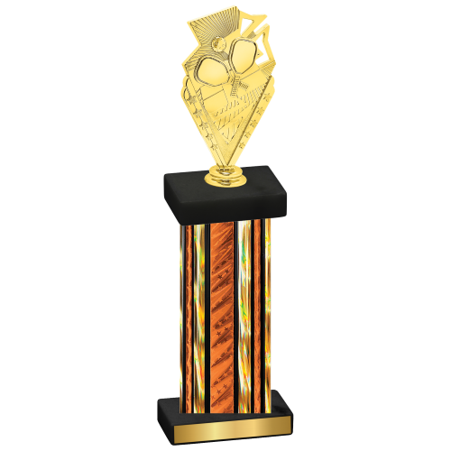 Single Orange Glacier Pickleball Trophy