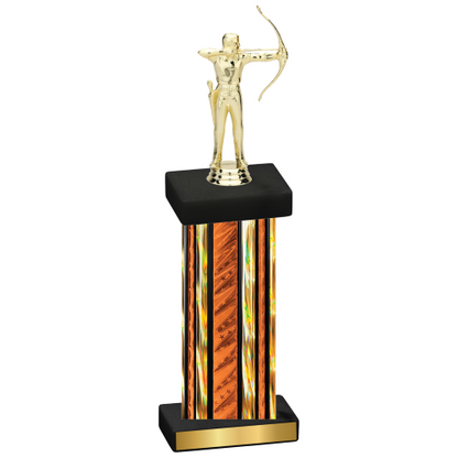 Single Orange Glacier Archery Trophy